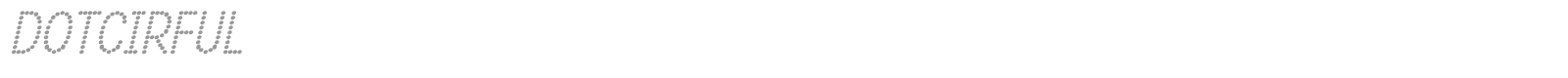 Dotcirful font preview